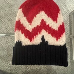 Prada Red and Black Knit Accessory